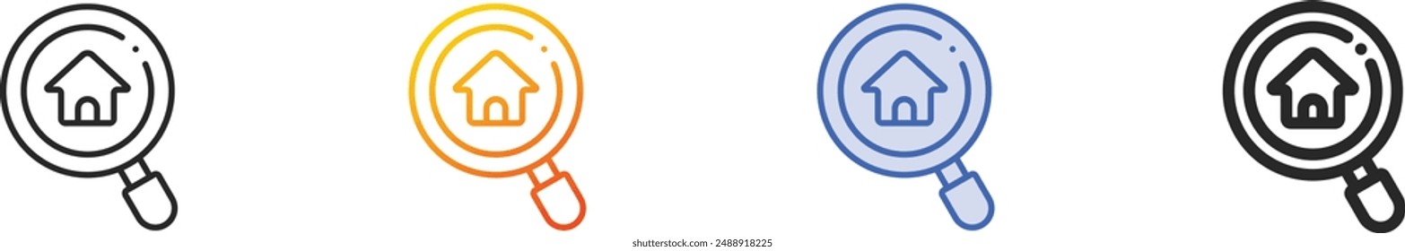 Nachlass-Symbol.Dünne lineare, Verlaufs-, blaue Kontur und fett Stil Design isoliert auf weißem Hintergrund