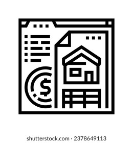 estate planning financial advisor line icon vector. estate planning financial advisor sign. isolated contour symbol black illustration