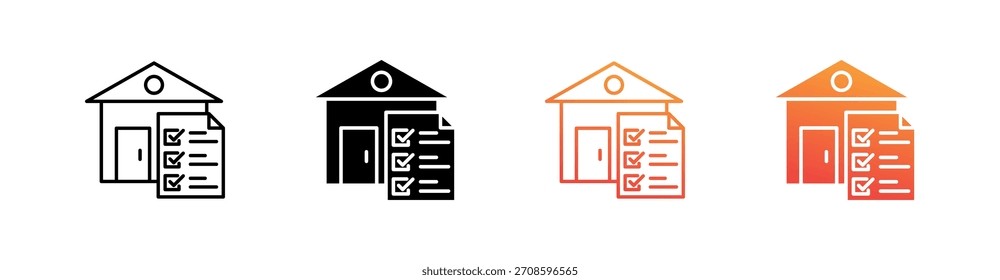 Vector de conjunto de iconos de estilo múltiple de planificación patrimonial