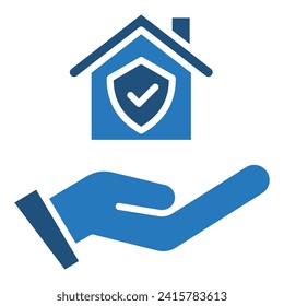 Estate Protector icon line vector illustration