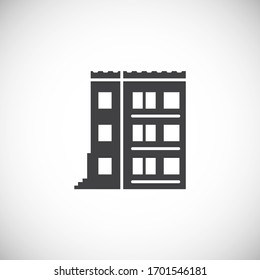 Estate related icon on background for graphic and web design. Creative illustration concept symbol for web or mobile app.