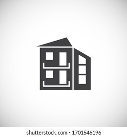 Estate related icon on background for graphic and web design. Creative illustration concept symbol for web or mobile app.