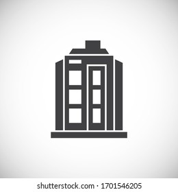 Estate related icon on background for graphic and web design. Creative illustration concept symbol for web or mobile app.