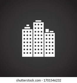 Estate related icon on background for graphic and web design. Creative illustration concept symbol for web or mobile app.