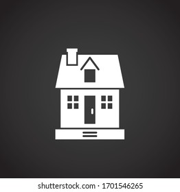 Estate related icon on background for graphic and web design. Creative illustration concept symbol for web or mobile app.