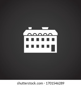 Estate related icon on background for graphic and web design. Creative illustration concept symbol for web or mobile app.