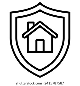 Estate Sentinel icon line vector illustration