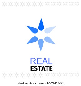 Estate star icon for your design, idea.