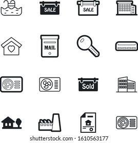 estate vector icon set such as: post, emotion, exterior, family, summer, green, lock, access, correspondence, contract, water, landscaping, secure, hotel, lease, loan, tree, refinery, swimming