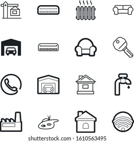 estate vector icon set such as: droplet, linear, park, machine, beauty, warm, public, logo, ui, summer, winter, wireless, key, spot, silhouette, oil, network, flow, nuclear, tower, isometric