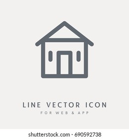 Estate vector icon. Single isolated object. For web and App.