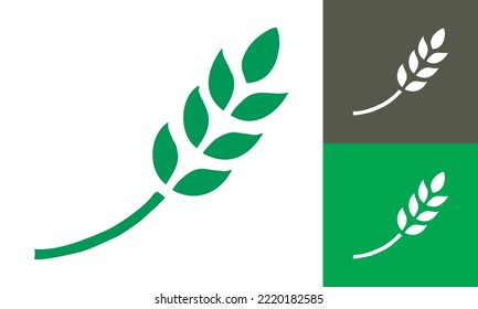 estate wheat logo design illustration inspiration for logo icon and banner