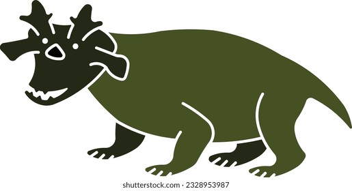 Estemmenosuchus dinosaurs jurass Jurassic period animal Flat