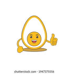 ester egg emoticon with smile faces vector image