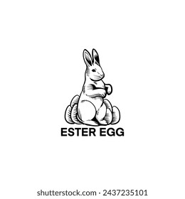 ester egg logo design and royalty