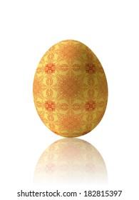 Ester egg with the Thai pattern (Illustration)