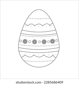 Ester eggs coloring page for kids