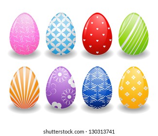 ester eggs with patterns