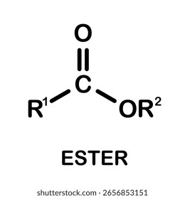 Fórmula química del grupo funcional del éster