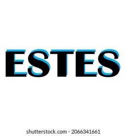 ESTES text vector, for free design.