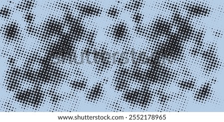 esthetic dotted design element. Duo tone poster . Modern art .Abstract composition . Half tone background. 