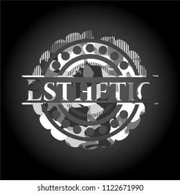 Esthetic on grey camouflaged pattern