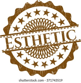Sello de textura estético de goma gruesa