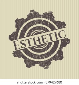 Esthetic rubber stamp