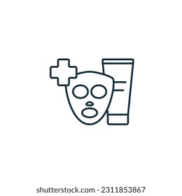 Esthetician icon. Monochrome simple sign from medical speialist collection. Esthetician icon for logo, templates, web design and infographics. svg