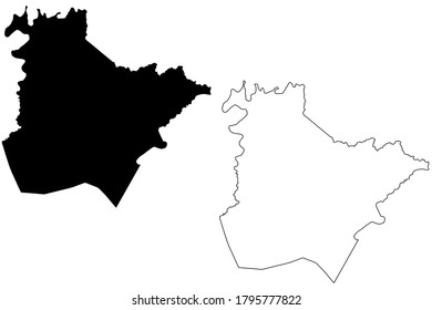 Estill County, Kentucky (U.S. county, United States of America, USA, U.S., US) map vector illustration, scribble sketch Estill map