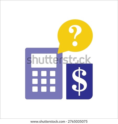 estimate cost icons simple colored vector