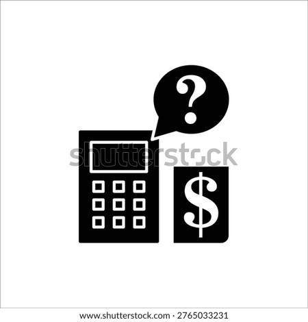 estimate cost icons simple solid vector