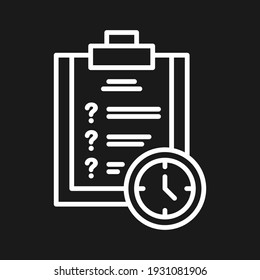 Estimate, deadline, requirements icon vector image. Can also be used for project management. Suitable for use on web apps, mobile apps and print media.