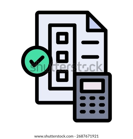 Estimate Icon Element For Design