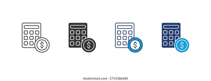 Estimate Icon Set Multiple Style Collection
