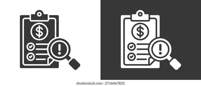 Estimate Icon Set Vector Collection Isolated In Black And White