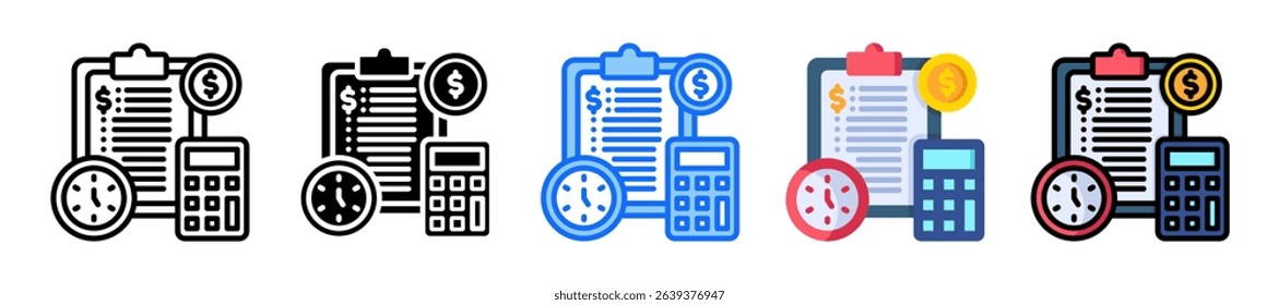 Estimated Cost Icon Element For Design
