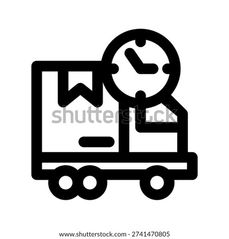 Estimated Delivery icon vector from Delivery Order Set