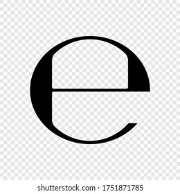 Estimated Sign Or E Mark Symbol