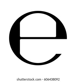 Estimated Sign, E Symbol.