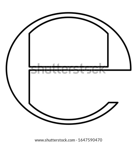 Estimated sign isolated on white background. Label mark vector illustration