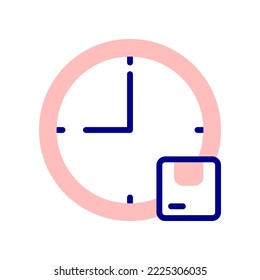 Estimated Time of Package Arrival icon, estimated package delivery.