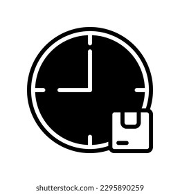 Estimated Time of Package Arrival icon, estimated package delivery.
