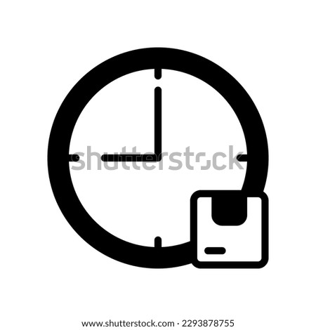 Estimated Time of Package Arrival icon, estimated package delivery.