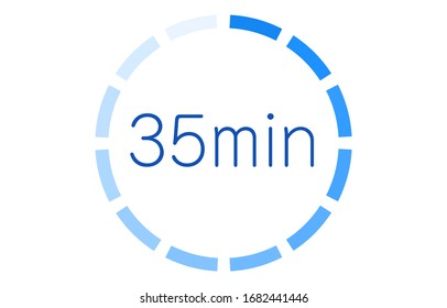 Estimated time required icon vector illustration