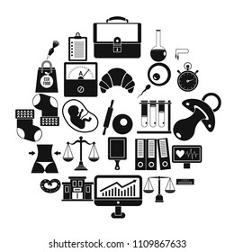 Estimation icons set. Simple set of 25 estimation vector icons for web isolated on white background