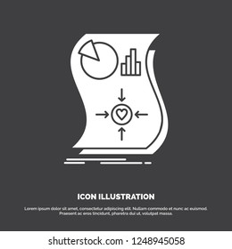 Estimation, love, relationship, response, responsive Icon. glyph vector symbol for UI and UX, website or mobile application