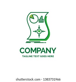 Estimation, love, relationship, response, responsive Flat Business Logo template. Creative Green Brand Name Design.