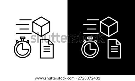 Estimation White Icon Set Design