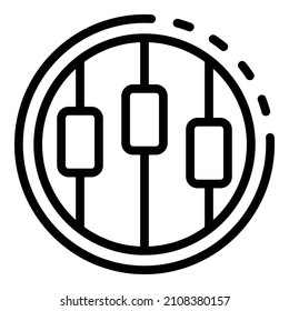 Icono de planificación de estimador. Icono de vector de planificación de estimador de esquema para diseño web aislado en fondo blanco
